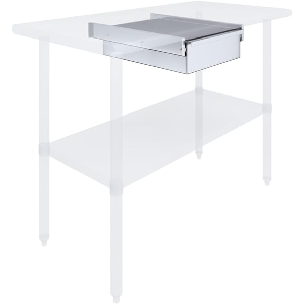 Amgood 15 in. x 20 in. x 5 in. Stainless Steel Table Drawer - DRAWER-1520-Z