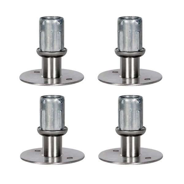 Amgood Stainless Steel Flanged Feet for Stainless Steel 1-5/8 in. O.D. Tubing - SSFF-4PK-Z