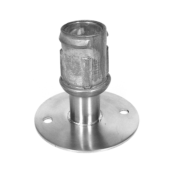Amgood Stainless Steel Flanged Feet for Stainless Steel 1-5/8 in. O.D. Tubing - SSFF-4PK-Z