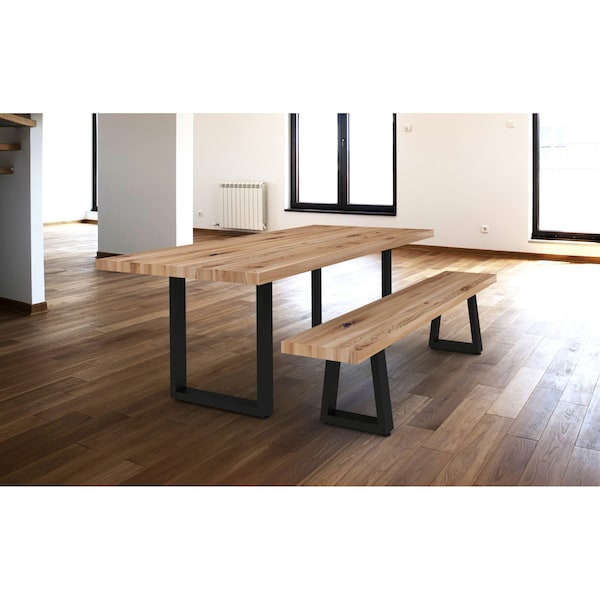Richelieu Tapered Bench Legs, 16 1/8 in (410 mm), Matte Black, Adjustable, PK 2 - 80404900