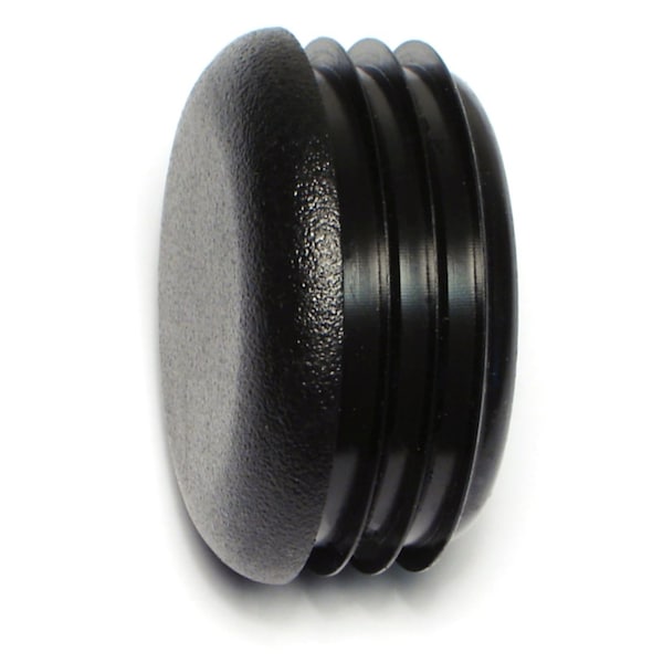 Midwest Fastener 1-3/4" Black Plastic Round Cap Plugs 2PK - 76665