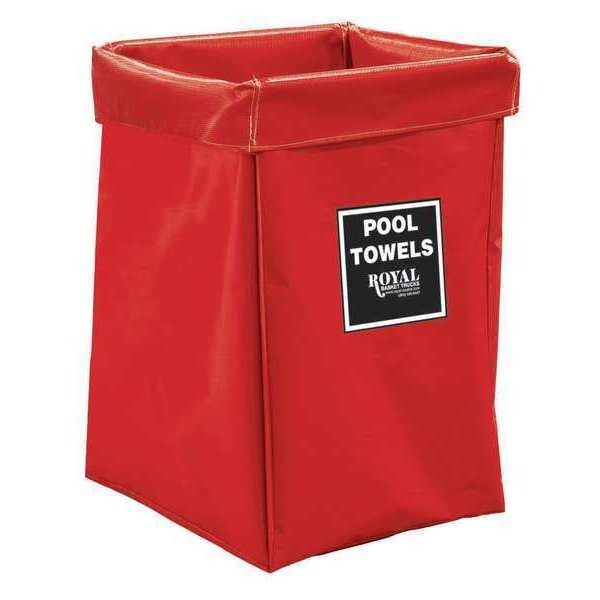 Royal Basket Trucks X-Frame Bag, 6 Bu, RD Vinyl, Pool Twl - R06-RRX-XPN