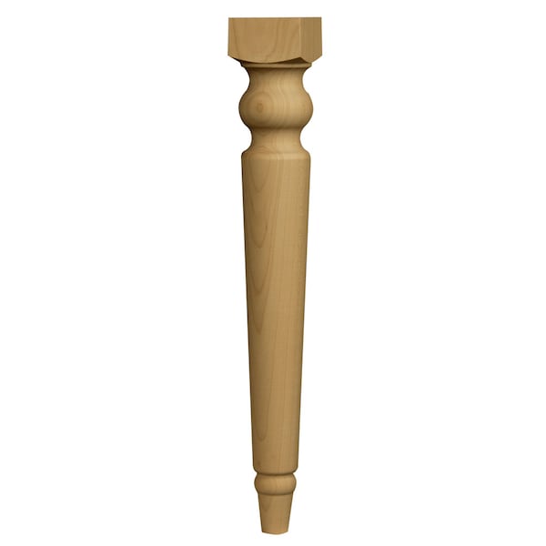Osborne Wood Products 12 x 1 3/4 Kensington Chair Leg in White Oak - 6171WO