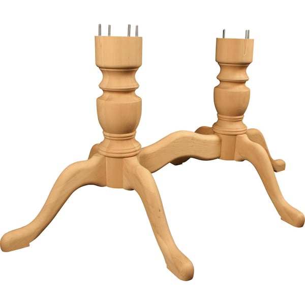 Osborne Wood Products 25 x 33 3/4 x 53 1/2 Victorian Double Pedestal Kit in Red Oak PK - 1168O