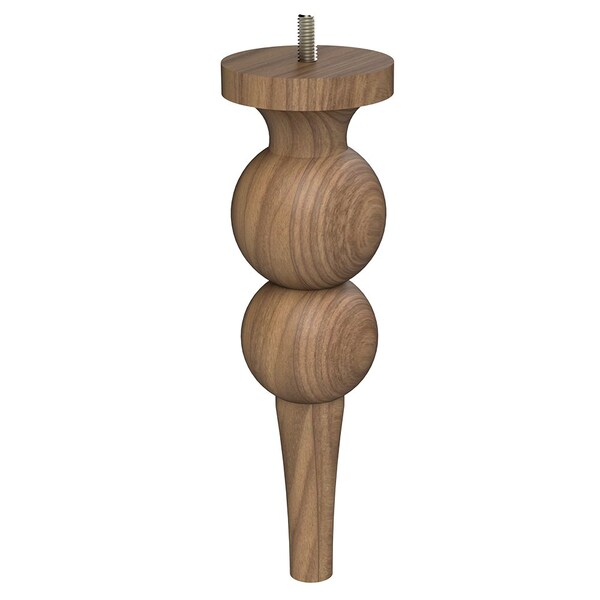 Designs Of Distinction 9" Perle Foot with Bolt - Walnut - 01245109WL6