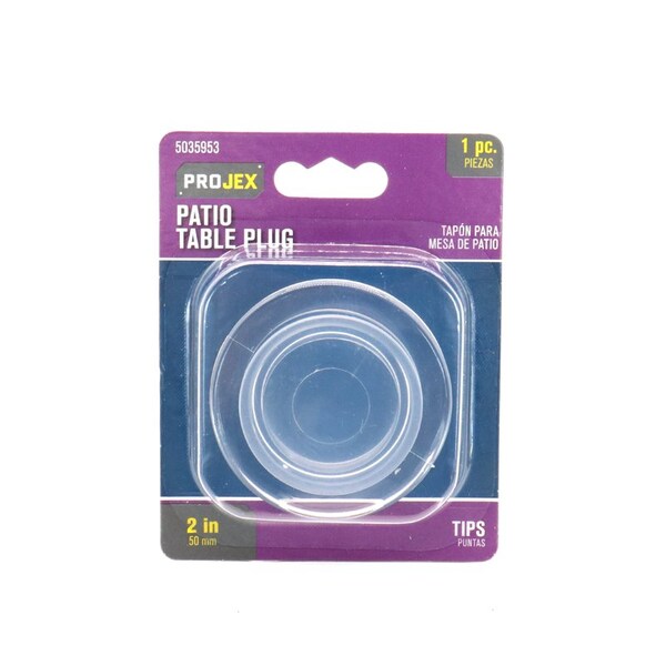 Projex Projex Plastic Umbrella Hole Ring and Cap Set Clear Round 2 in. W 1 pk - P0133