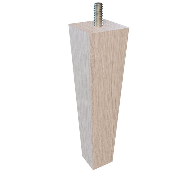 Designs Of Distinction 6" Square Tapered Leg - White Oak - 01244006WK6