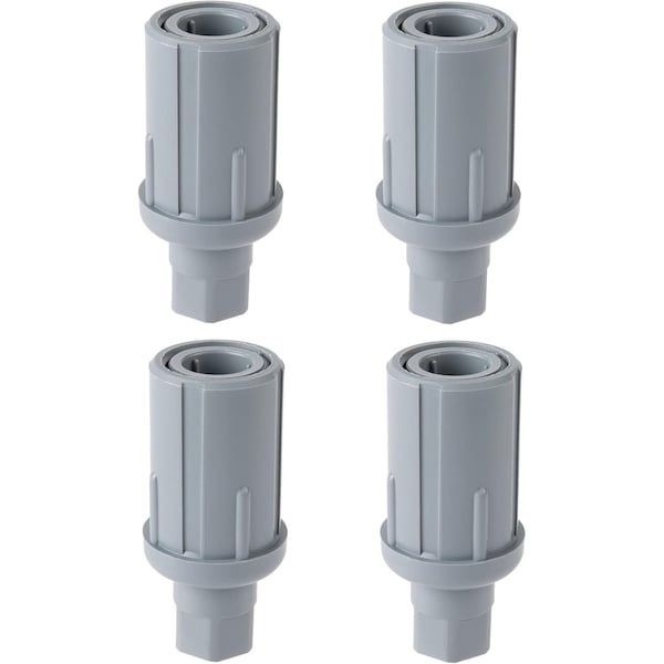 Amgood Adjustable Plastic Bullet Feet for Work Table, 1-5/8 in. O.D Tubing, 4PK - PBF-4PK-Z