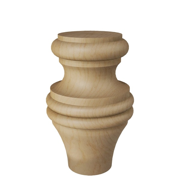 Designs Of Distinction Country French Mini Bun Foot - Paint Grade - 01702505PT1