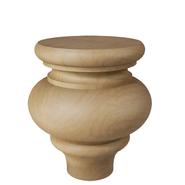 Designs Of Distinction Country French Bun Foot - Paint Grade - 01702510PT1