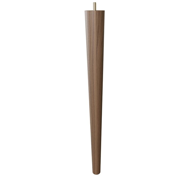 Designs Of Distinction 18" Round Tapered Leg - Walnut - 01243018WL6