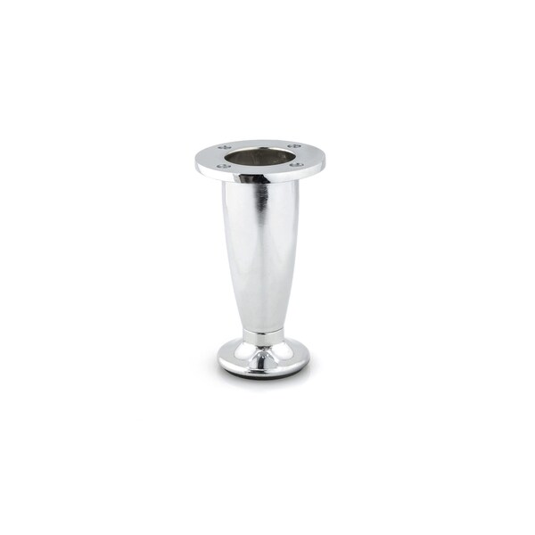 Richelieu Adjustable Contemporary Furniture Leg, 5 29/32 in (150 mm), Chrome - 40760140