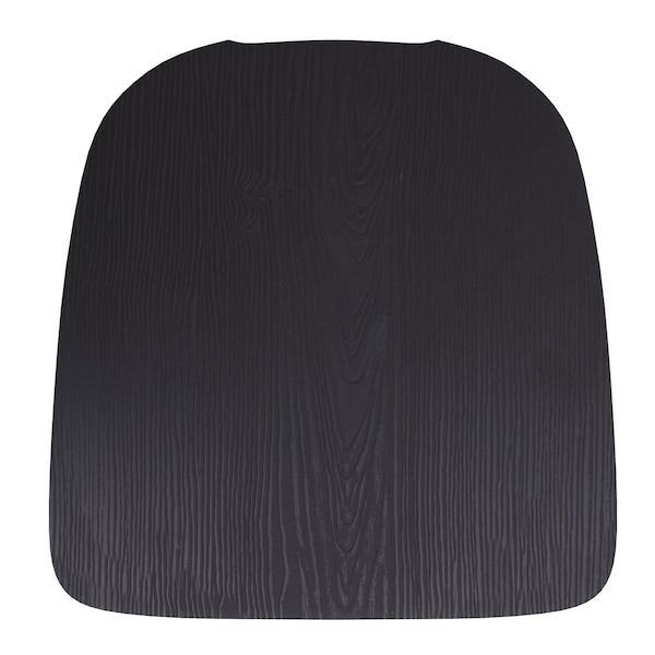 Flash Furniture 4PK Black Poly Resin Seats for Stools & Chairs, 4PK - 4-JJ-SEA-PL01-BK-GG