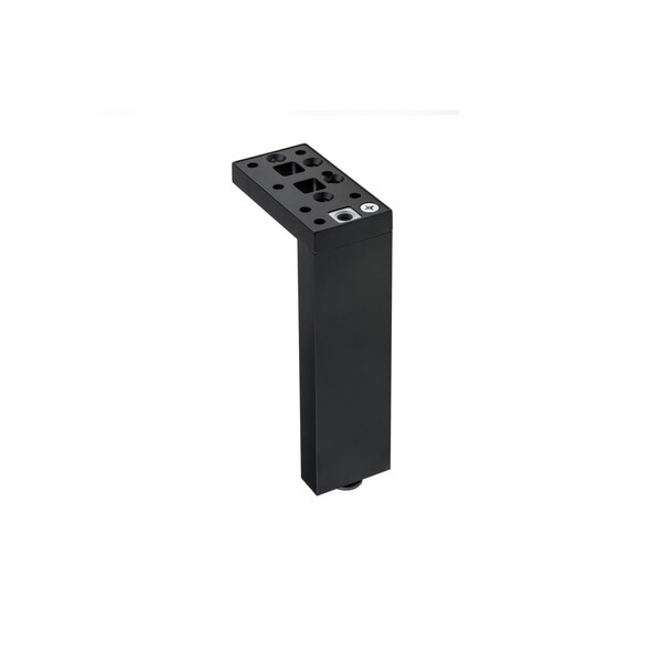 Richelieu Adjustable Contemporary Versatile T or L Shaped Furniture Leg, 13 3/4 in (350 mm), Matte Black - 205350900