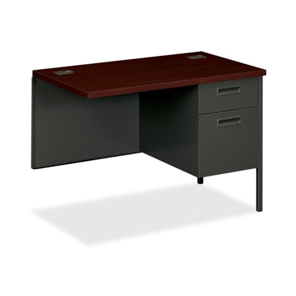Vertex Right Pedestal Return 42 in. x 24 in. x 29.5 in. Mahogany- CCL - VE509966