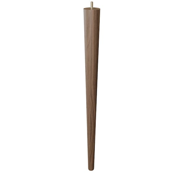 Designs Of Distinction 24" Round Tapered Leg - Walnut - 01243024WL6