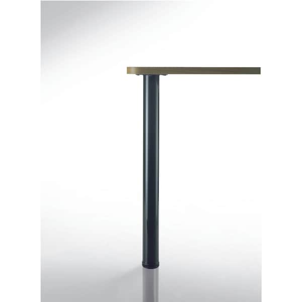 Richelieu Adjustable Table Leg, 27 1/2 in (700 mm), Black - 61671090