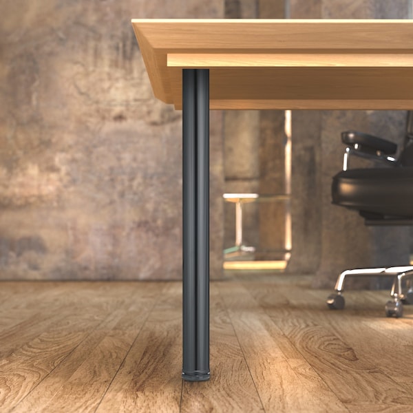 Richelieu Adjustable Table Leg, 27 1/2 in (700 mm), Black - 61671090