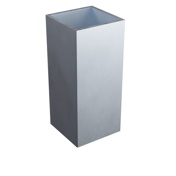Designs Of Distinction 2" SQ. x 4.5"H Brushed Aluminum Metal Sleeve - 01SLV245BA1