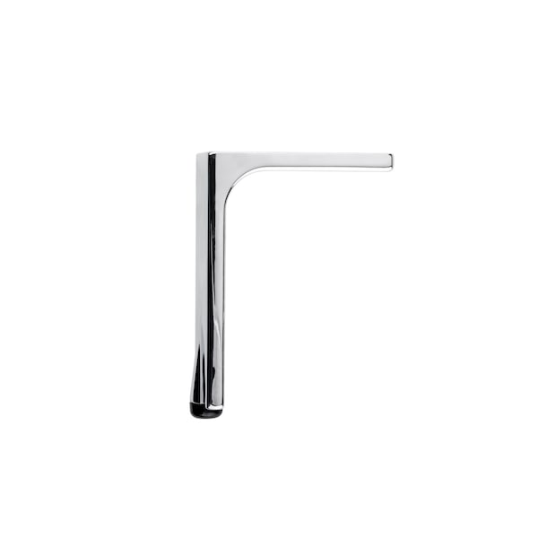 Richelieu Design Furniture Leg, 3 15/16 in (100 mm), Chrome, Adjustable - 203100140