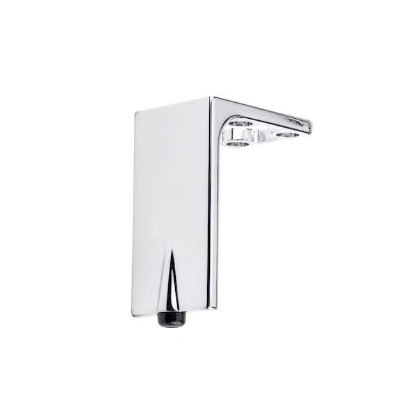 Richelieu Design Furniture Leg, 3 15/16 in (100 mm), Chrome, Adjustable - 203100140
