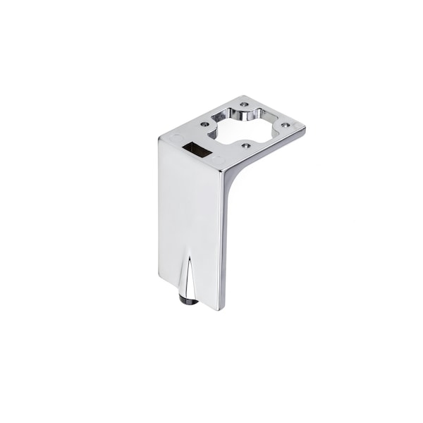 Richelieu Design Furniture Leg, 3 15/16 in (100 mm), Chrome, Adjustable - 203100140
