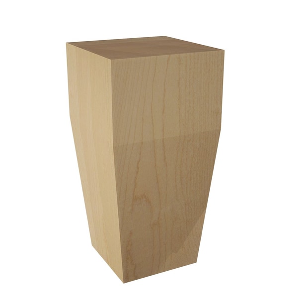 Designs Of Distinction Square Craftsman Bun Foot - Hard Maple - 01705112HM1