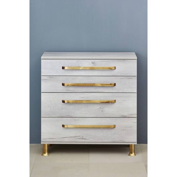 Richelieu Vintage Round Legs, 3 15/16 in (100 mm), Stainless Steel, Adjustable - 64130100170