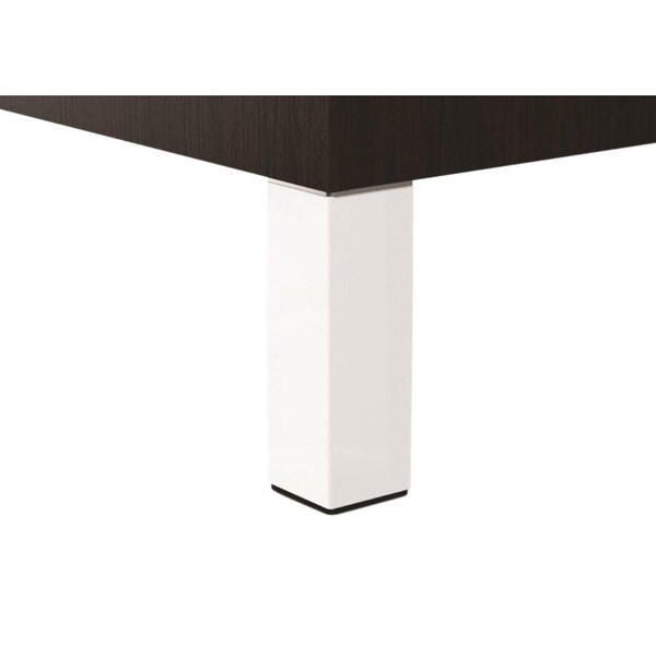 Richelieu Adjustable Furniture Leg, 5 29/32 in (150 mm), Matte White, PK 4 - 555150300