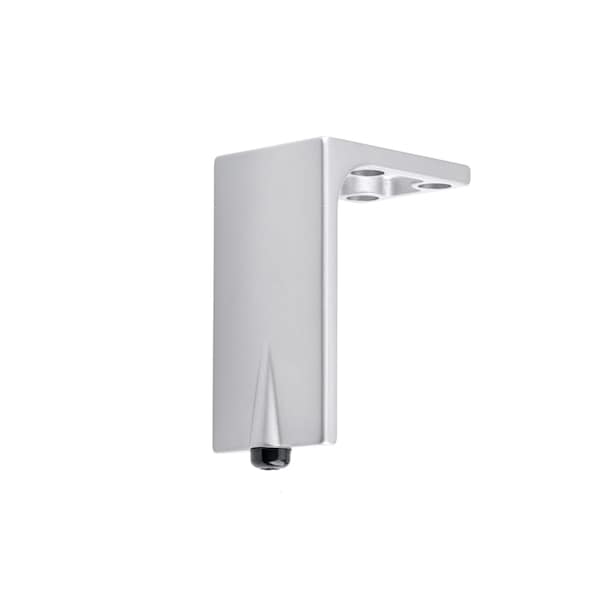 Richelieu Design Furniture Leg, 5 1/2 in (140 mm), Aluminum, Adjustable - 203140010