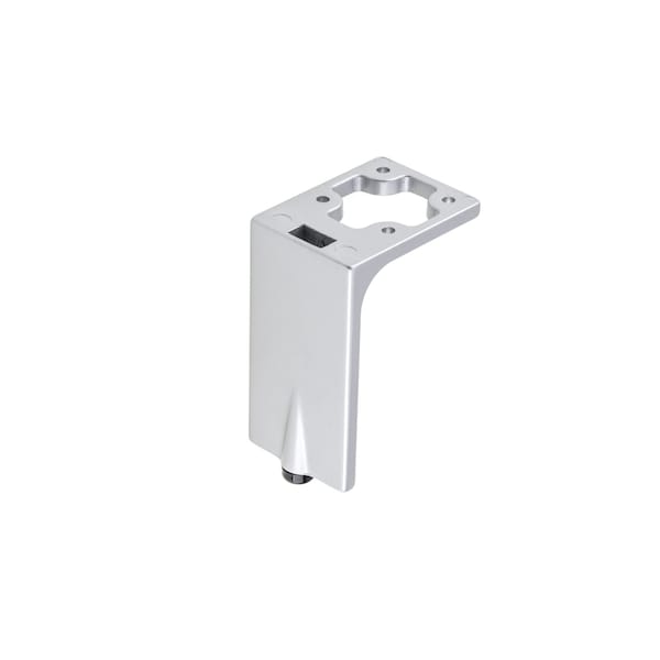 Richelieu Design Furniture Leg, 5 1/2 in (140 mm), Aluminum, Adjustable - 203140010