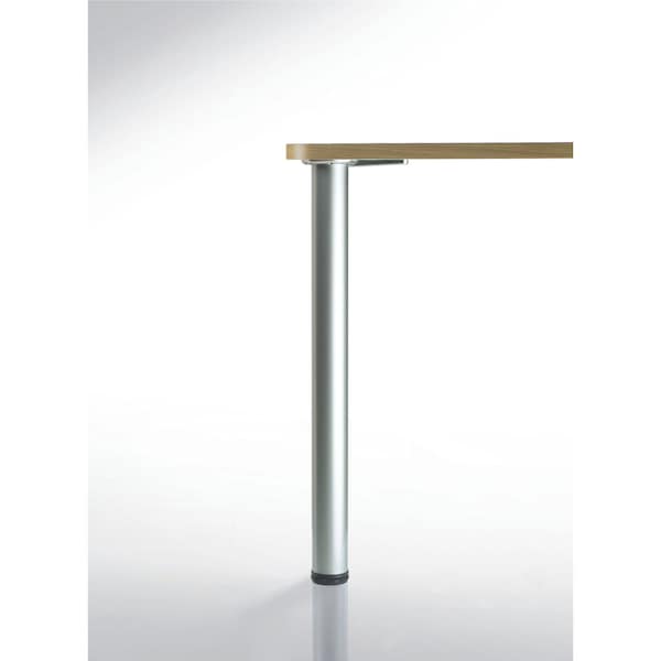 Richelieu Adjustable Table Leg, 27 1/2 in (700 mm), Brushed Nickel, PK 4 - 615710175