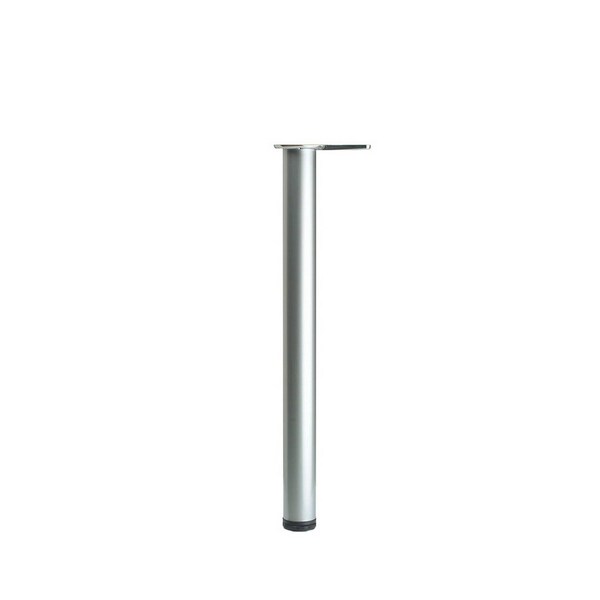 Richelieu Adjustable Table Leg, 27 1/2 in (700 mm), Brushed Nickel, PK 4 - 615710175