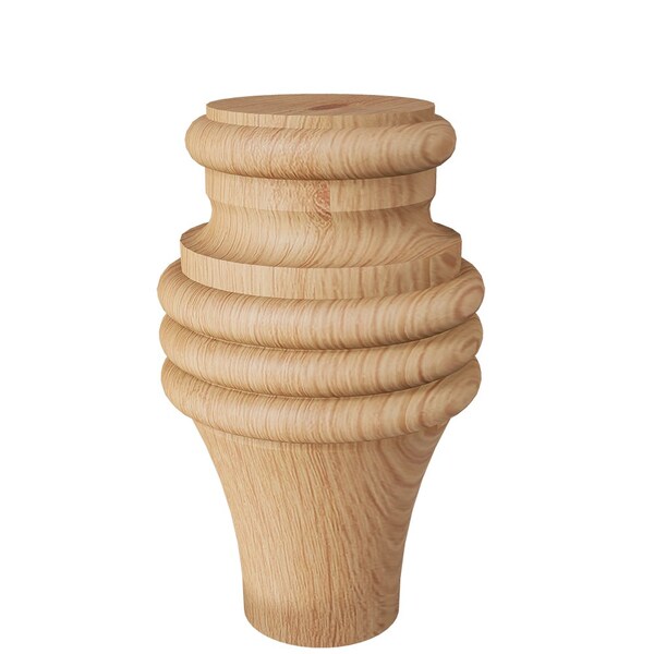 Designs Of Distinction Country French Tall Bun Foot - Red Oak - 01702520AK1