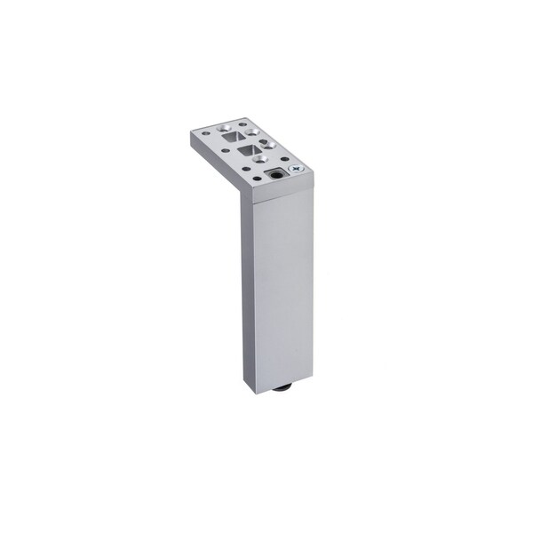 Richelieu Adjustable Contemporary Versatile T or L Shaped Furniture Leg, 13 3/4 in (350 mm), Aluminum - 205350010