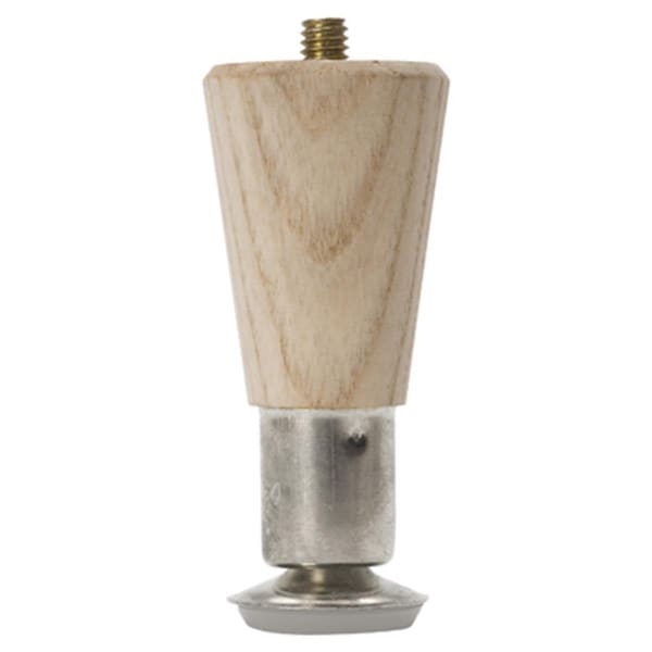 Waddell Mfg Co 2504 1.63 x 1.63 in. Hardwood Round Taper Table Leg - 455642