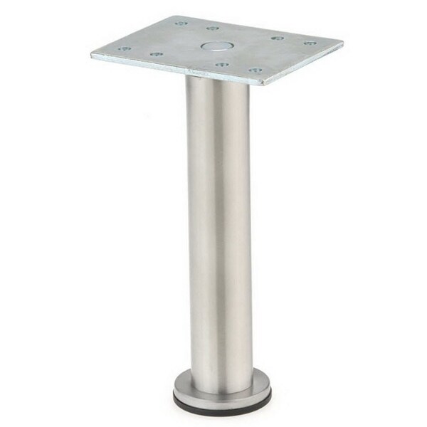 Richelieu BORSA - Adjustable Furniture Leg, 3 15/16 in (100 mm), Stainless Steel - 64217100170