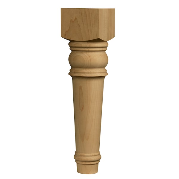 Osborne Wood Products 12 x 3 Oak Hill Sofa Leg in Hard Maple - 6170HM