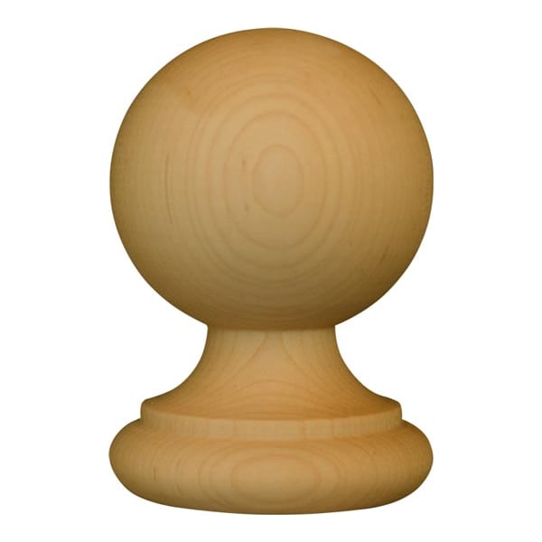 Osborne Wood Products 4 1/2 x 3 x 3 Finial Top in Hard Maple - 3007HM