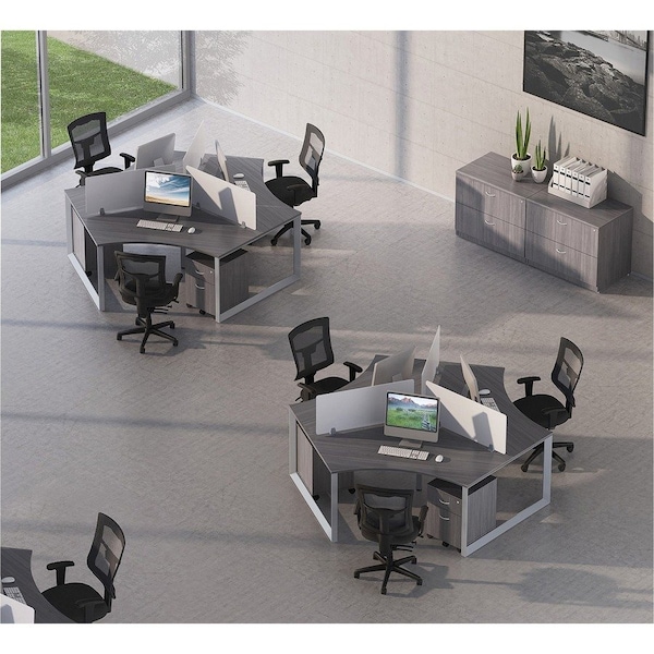 Lorell Wide Leg, Rect, Metal, f/Workstation, 45-1/2"x4"x28-1/2", SR - LLR16251