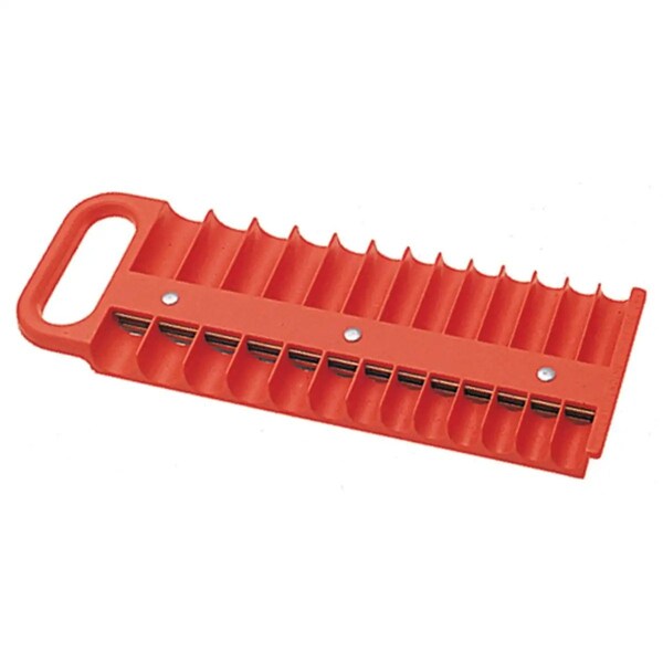 Corporación Tool Time Soporte magnético rojo para 26 sockets de 1/4 de pulgada - TO62906