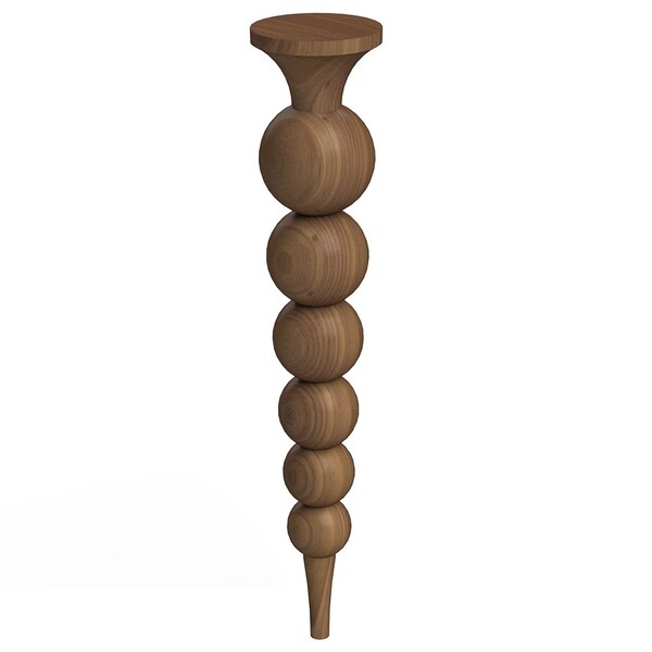 Designs Of Distinction 24" Perle Leg - Walnut - 01245124WL1