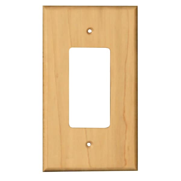 Osborne Wood Products 5 3/8 x 3 1/8 Traditional Rocker Outlet Cover in Red Oak - 7540O