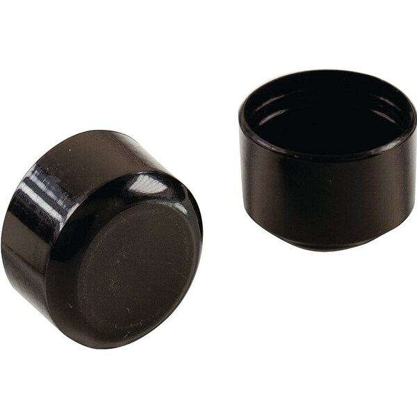 Shepherd Hardware Furniture Leg Tip, Round, Plastic, Black, 1 in Dia - 9115