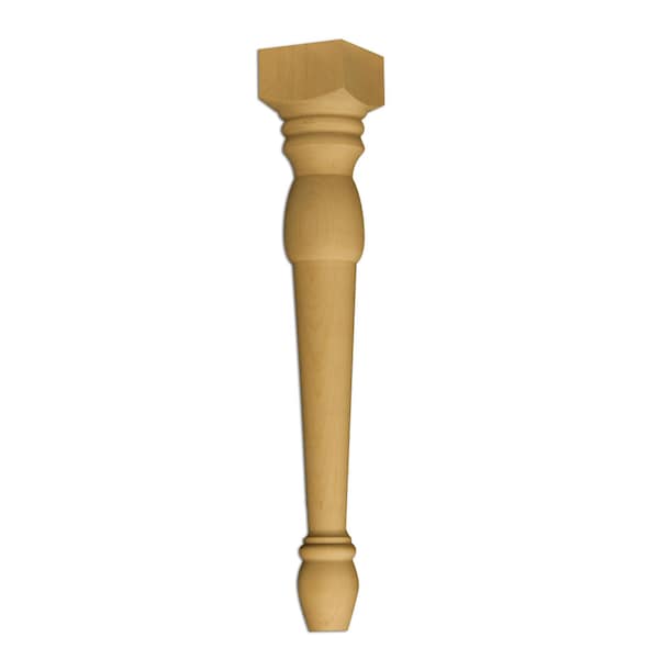 Osborne Wood Products 12 x 2 Highland Manor Chair Leg in Cherry - 6137C