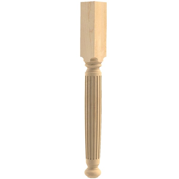 Designs Of Distinction Fluted English Estate Island Column - Cherry - 01040240CH1
