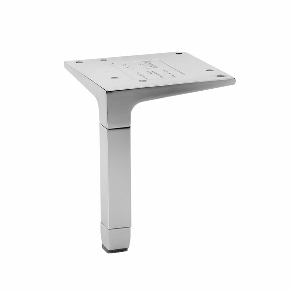 Richelieu Design Furniture Leg, 4 23/32 in (120 mm), Aluminum - 26120810