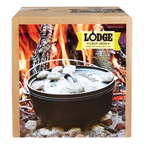 Lodge Lodge Logic Cast Iron Dutch Oven 12 in. 6 qt Black - L12CO3