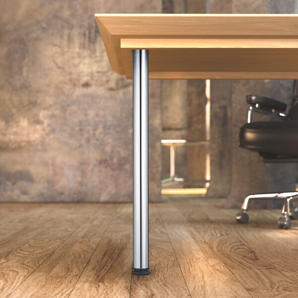 Richelieu Adjustable Table Leg, 34 1/4 in (870 mm), Chrome - 615870140