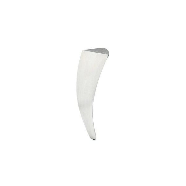 Richelieu Aluminum Furniture Leg, 8 in (203 mm), Brushed Aluminum - 5600110